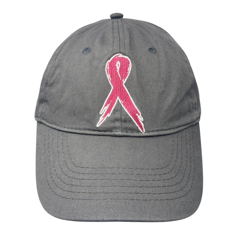 Be The Cure Slideback Baseball Cap Gray One Size Adjustable Support The Cure